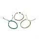 3 set di braccialetti intrecciati in poliestere cerato a 3 stili BJEW-JB08115-04-4