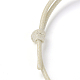 Création de bracelets en corde de polyester ciré coréen AJEW-JB00011-02-2