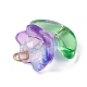 8 pendentif en verre 8 couleurs. PALLOY-JF02368-4
