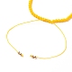 Braccialetto di perline intrecciato cavo di nylon regolabile BJEW-JB05732-04-3