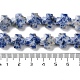 Perles de jaspe tache bleue naturelle G-K357-C03-01-5