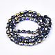 Electroplate Glass Beads Strands EGLA-T013-05A-2