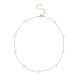 Collar de cadena con cuentas de perlas naturales NJEW-JN04345-1