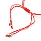 Bracelets réglables de perles tressées avec cordon en nylon BJEW-JB05489-03-3