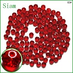 Perles d'imitation cristal autrichien, grade AAA, facette, rondelle, rouge foncé, 4x3mm, Trou: 0.7~0.9mm