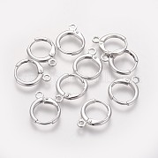 Латунные серьги-обручи KK-L179-04P-A