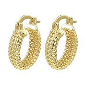 Серьги-кольца из латуни с покрытием стойки KK-B077-32G