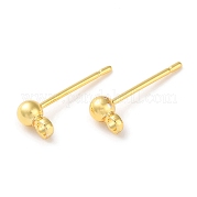 Медные серьги-гвоздики KK-F090-16G-01