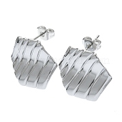 Серьги-гвоздики из нержавеющей стали 201 EJEW-K270-20P
