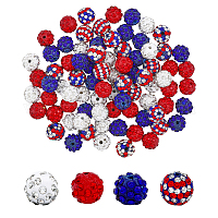 PH PandaHall 100pcs 10mm Dark Red Rhinestone Beads Dark Red  Clay Beads Polymer Crystal Beads Clay Pave Disco Ball Round Diamond Clay  Beads for Necklace Bracelet Jewelry Making Party Decoration 