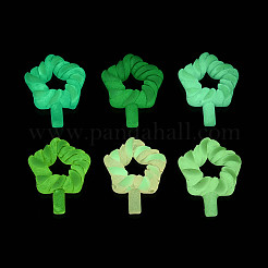Leuchtende und mattierte transparente Harzcabochons&nbsp;RESI-T026-10M