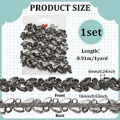 1 Yard Eisenglas Strass Becherketten&nbsp;CH-FG0001-01A