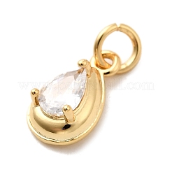 Ottone micro spianare pendenti zirconi&nbsp;KK-H089-10C-G