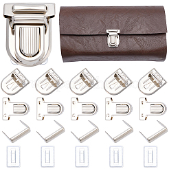 12 Satz Eisen-Geldbörsen-Druckverschluss-Sets&nbsp;IFIN-CL0001-06P