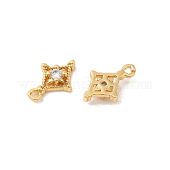 Pendentifs avec zircon cubiques à micro-pavés en laiton&nbsp;X-KK-P340-28G