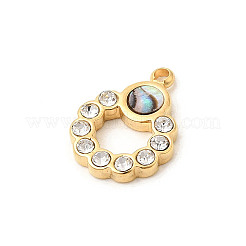 Ciondoli ad anello in conchiglia di paua naturale&nbsp;STAS-P431-16G