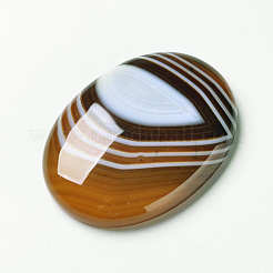 Natürliche gestreifte Achat-Cabochons&nbsp;X-G-F296-02-30x40mm