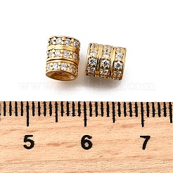 925 micro pavé de perles de zircone cubiques transparentes en argent sterling&nbsp;STER-F061-03A-G