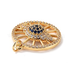 Pendentifs avec zircon cubiques à micro-pavés en laiton&nbsp;ZIRC-P092-039G-RS