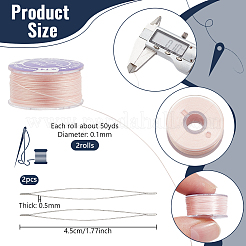 2 rotolo di fili per perline in poliestere rivestiti speciali&nbsp;OCOR-NB0002-06H