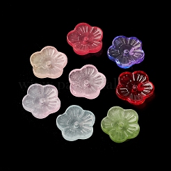Spruzzare perle di vetro trasparente dipinte&nbsp;GLAA-D006-08