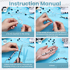 Kits de porte-clés bricolage&nbsp;DIY-BM0001-57B