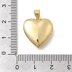Herz-Medaillon-Anhänger aus Messing zum Valentinstag&nbsp;KK-D431-035H-G