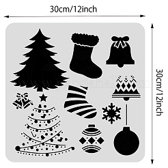 Grands modèles de pochoirs de peinture de dessin réutilisables en plastique&nbsp;DIY-WH0172-779