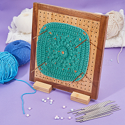Planche de blocage rectangulaire en bois au crochet&nbsp;DIY-BC0013-59C