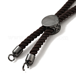 Halbfertige verdrehte Mailänder Seil-Gleitarmbänder&nbsp;FIND-G032-01B