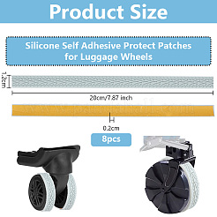 8 toppa protettiva autoadesiva in silicone&nbsp;FIND-WH0148-096A