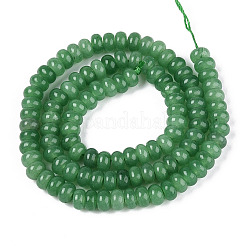 Gefärbt natürlichen weißen Jade Perlen Stränge&nbsp;X-G-T139-59A-11