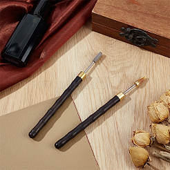 2 penna a olio con bordo in pelle in acciaio inossidabile da 2 stili&nbsp;TOOL-NB0002-29B