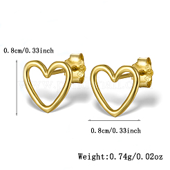 Boucles d'oreilles S925 Silver Love pour femmes - Bijoux pour rendez-vous romantiques&nbsp;OD0771-1