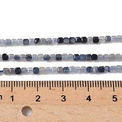 Stränge aus natürlich gefärbten und erhitzten blauen Aventurinperlen&nbsp;LS-G-RM241221-K5