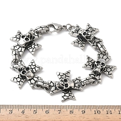 Gliederkettenarmbänder aus 304 Edelstahl für Männer und Frauen&nbsp;BJEW-D385-01AS