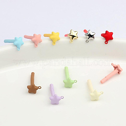 40 Stück Ohrstecker-BeZubehör aus Sternlegierung&nbsp;FIND-SP0005-60B-01