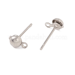 Accesorios para aretes de acero inoxidable 304 que no se deslustran&nbsp;STAS-P307-17B-P