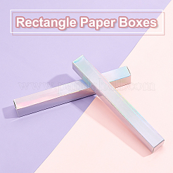 Boîtes de papier rectangle&nbsp;CON-WH0072-55C