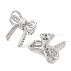 Orecchini a bottone in acciaio inossidabile 304 anti-ossidazione per donna&nbsp;EJEW-N054-21P