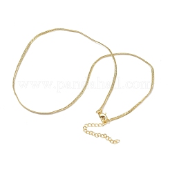 Collane a catena piatta a serpente in ottone da 4 mm per donna&nbsp;KK-CBA4FD4-07G