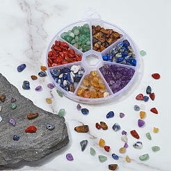 Perle di pietre preziose miste naturali da 101.5 g 7 colori&nbsp;G-YW0001-12