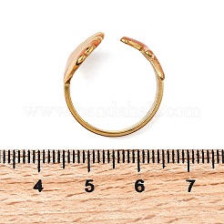 Manschettenringe aus Emaille-Edelstahl 304&nbsp;RJEW-S650-06G-02A