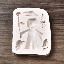 Stampi per statue in silicone alimentare fai da te per ornamenti di Halloween&nbsp;DIY-G054-A01