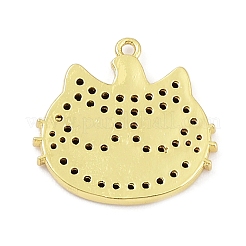 Cremagliera in ottone placcatura pendenti zirconi&nbsp;KK-D031-08G-01