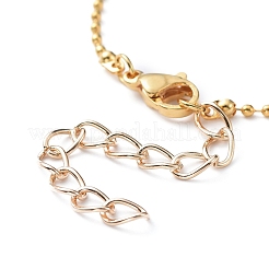 Creazione di collana con catene a sfere in ottone&nbsp;NJEW-JN02838-03