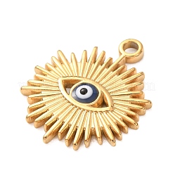 Pendentifs en acier inoxydable 304 avec émail bleu&nbsp;STAS-G399-06G