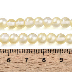 Peinture de cuisson perles de verre transparentes brins&nbsp;DGLA-N011-6mm-02