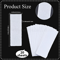 20 Blatt Polycotton-Aida-Stoff für Lesezeichen&nbsp;DIY-SP0006-76