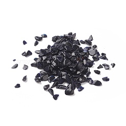Perles de pierre dorée bleue synthétique&nbsp;G-O103-25